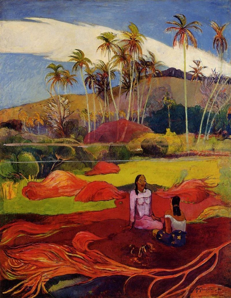 Paul Gauguin Tahitian Women under the Palms